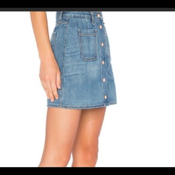 Rag & bone Santa Cruz Mini Skirt denim - Picture 3 of 10